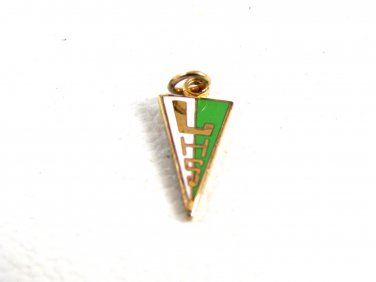 1960's L. H. S. High School Enameled Pennant Charm 61814