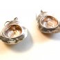 Vintage Sterling Silver Cowboy Hat Dangley Pierced Earrings
