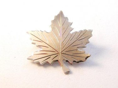 Vintage Boyd Sterling Silver Leaf Brooch