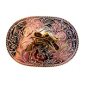 Vintage Silver Gold Tone Cowboy Hat & Pistol Western Belt Buckle