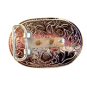 Vintage Silver Gold Tone Cowboy Hat & Pistol Western Belt Buckle
