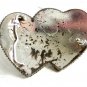 Western Sterling Plate 2 Hearts Belt Buckle by Montana Silversmiths 82814