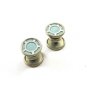 True Vintage Art Deco Persian Light Blue Snap Link Cufflinks Unmarked 101014