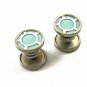 True Vintage Art Deco Persian Light Blue Snap Link Cufflinks Unmarked 101014