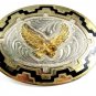 Vintage American Eagle in Flight Belt Buckle Silver Strike 11112013