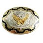 Vintage American Eagle in Flight Belt Buckle Silver Strike 11112013