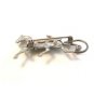Vintage Sterling Silver Horse Racing Survey Brooch