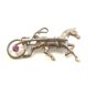 Vintage Sterling Silver Horse Racing Survey Brooch