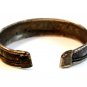 Middle Eastern North African Tribal Silver Tone & Faux Carnelian Bracelet