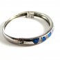 Sterling Silver & Opal ? & CZs ? Bangle Signed AK 11262013