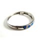 Sterling Silver & Opal ? & CZs ? Bangle Signed AK 11262013