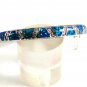 Sterling Silver & Opal ? & CZs ? Bangle Signed AK 11262013