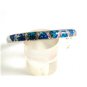 Sterling Silver & Opal ? & CZs ? Bangle Signed AK 11262013