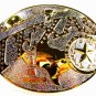 Vintage 2 Tone Texas Longhorn Map etc Belt Buckle Unbranded 62915
