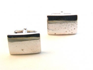 Vintage LaMode Sterling Silver Rectangle Cufflinks