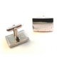 Vintage LaMode Sterling Silver Rectangle Cufflinks