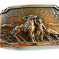 1940's - 1960's Western Cowboy Horse Roping Calf Belt Buckle Unmarked 092914