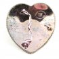 Ladies Western Sterling Silver Plate Heart Crown Belt Buckle