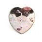 Ladies Western Sterling Silver Plate Heart Crown Belt Buckle
