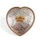 Ladies Western Sterling Silver Plate Heart Crown Belt Buckle