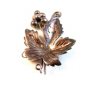 Vintage Sterling Silver Grapes Leaf Brooch