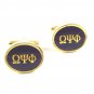 Vintage Omega Psi Phi Purple Goldtone Cufflinks Unmarked 101514