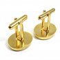 Vintage Omega Psi Phi Purple Goldtone Cufflinks Unmarked 101514