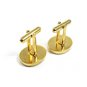 Vintage Omega Psi Phi Purple Goldtone Cufflinks Unmarked 101514