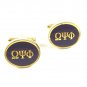 Vintage Omega Psi Phi Purple Goldtone Cufflinks Unmarked 101514
