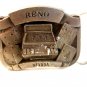 Vintage Reno Nevada 777 Slot Machine Belt Buckle Made in U.S.A.
