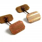 1930s - 1950's Classy Goldtone Cufflinks Unmarked 12182013ab