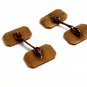 1930s - 1950's Classy Goldtone Cufflinks Unmarked 12182013ab