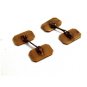 1930s - 1950's Classy Goldtone Cufflinks Unmarked 12182013ab