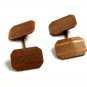 1930s - 1950's Classy Goldtone Cufflinks Unmarked 12182013ab