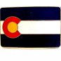 Vintage Jess Bell Inc Enameled Belt Buckle