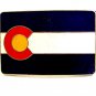 Vintage Jess Bell Inc Enameled Belt Buckle