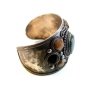 Vintage Tribal Silver Tone & Stones Bracelet