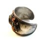 Vintage Tribal Silver Tone & Stones Bracelet