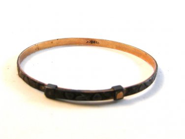 Victorian Gold Filled with Heart Adjustable Baby Bracelet