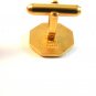 Vintage Gold Tone Cufflinks and Matching Tie Clasp