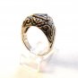 Vintage Sterling Silver & Triangle Blue Sapphire Ring