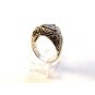 Vintage Sterling Silver & Triangle Blue Sapphire Ring