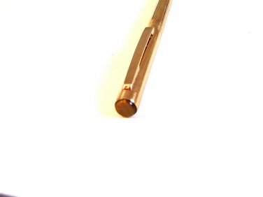 Anson 1950s 23kt Karatclad H.G.E. Ballpoint Pen Tiger Eye Top