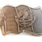 Vintage Silver Tone Eagle with Snake Belt Buckle Made in USA 588990