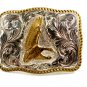 Crumline Silver & Gold Tone Duck / Goose Belt Buckle 11042013