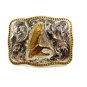 Crumline Silver & Gold Tone Duck / Goose Belt Buckle 11042013