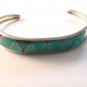 Native American Sterling Silver Turquoise Cuff Bracelet