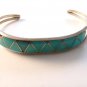 Native American Sterling Silver Turquoise Cuff Bracelet