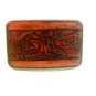 Vintage Buck Deer Running Leather Belt Bucke by Century Canada