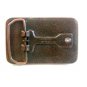 Vintage Buck Deer Running Leather Belt Bucke by Century Canada